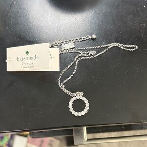 Kate Spade Silver Circle Pendant Necklace